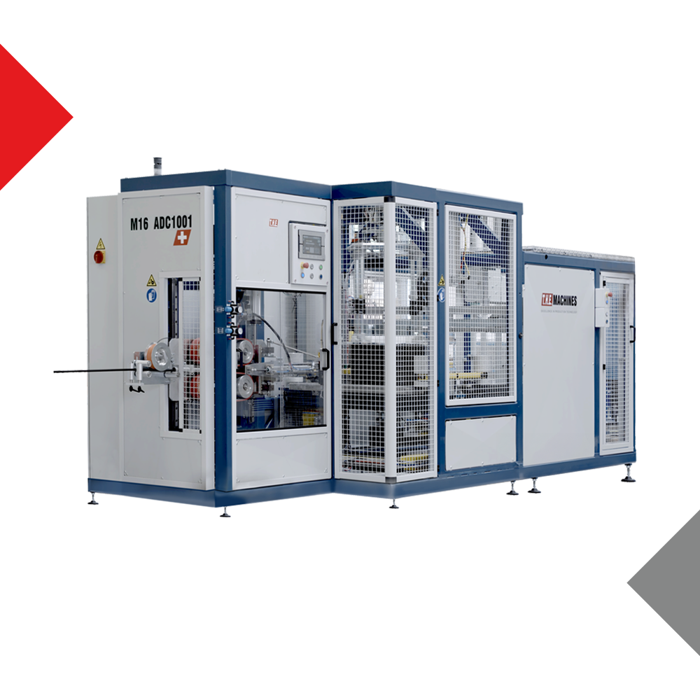 ADC1001 - Automatic Individual Cardboard Spool Machine with Dual Take-up